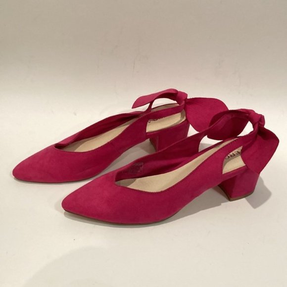 Vero Moda Pink Sling Back Pump Heels 9 - Picture 3 of 11